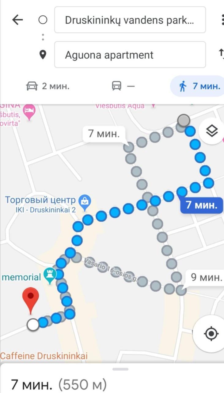 Appartamento Aguona Apartament Druskininkai Esterno foto